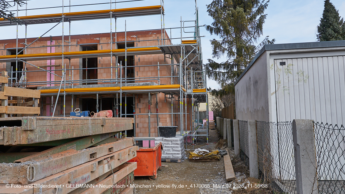 07.03.2023 - Baustelle Niederalmstrasse 16 in Neuperlach